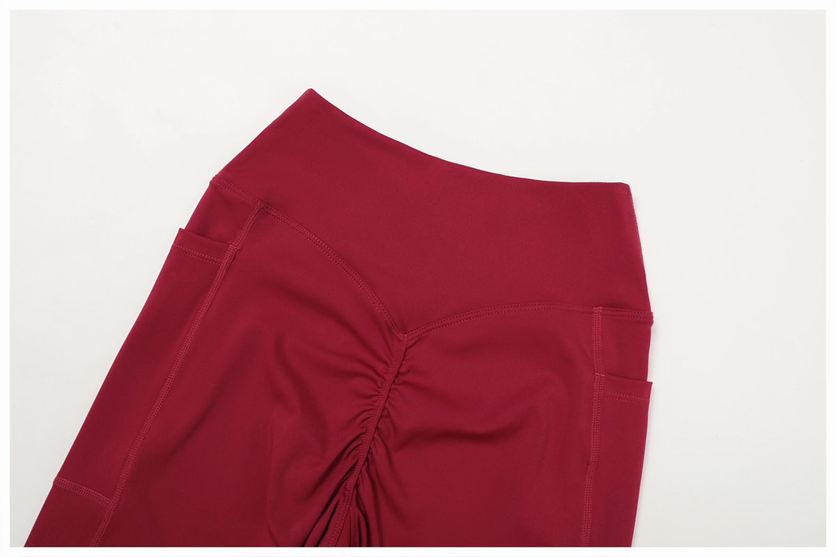 Yoga Legging With Side Pocket v Design Gym Fitness Leggings for Women FGBECK2030-1