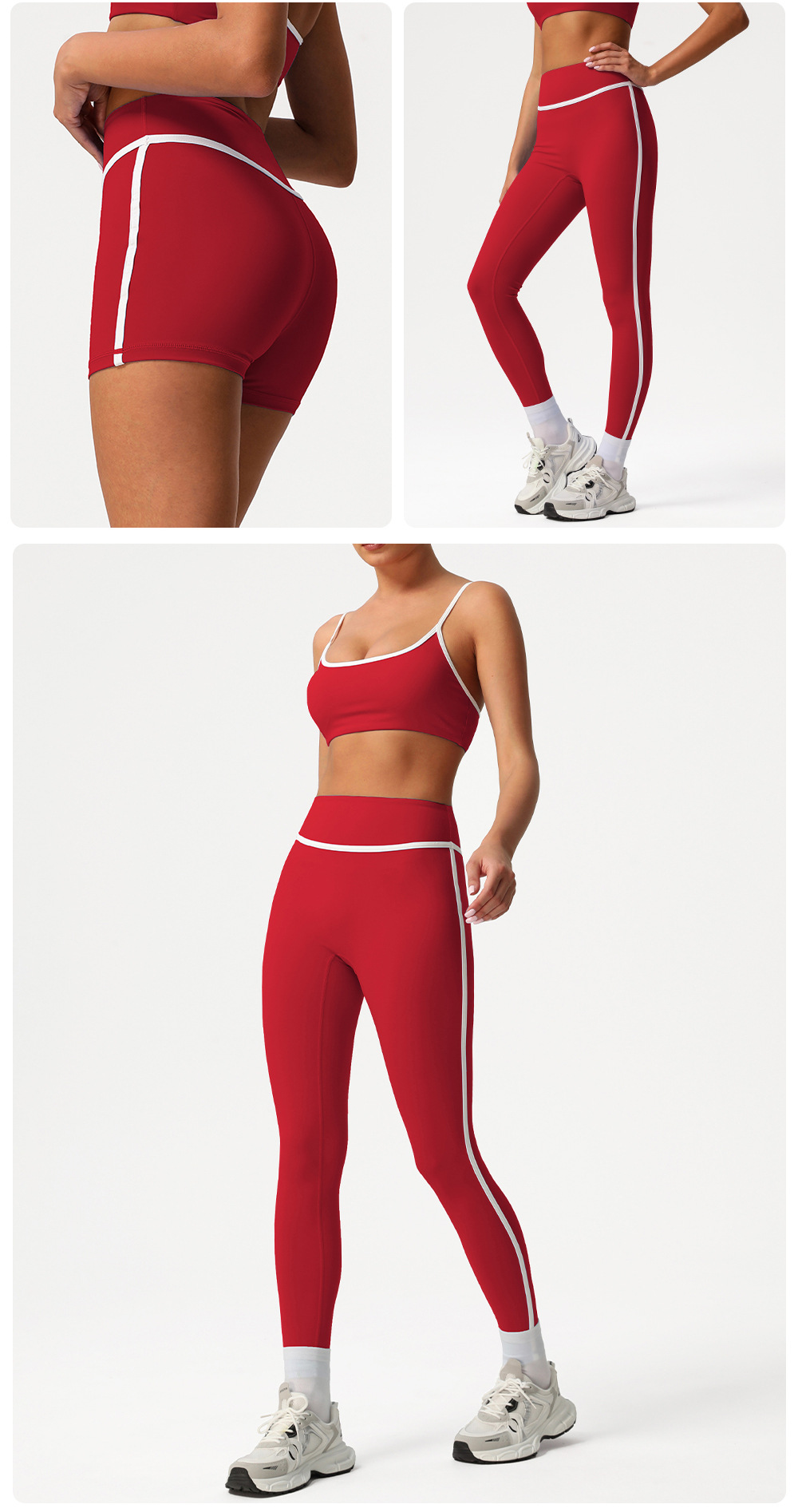 Custom Women Workout Fitness 2PCS Leggings Suit Hip Line Design Sportswear Gym Fitness Sets FGBSM2393