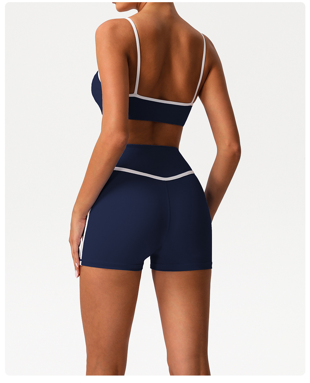 Custom Women Workout Fitness 2PCS Leggings Suit Hip Line Design Sportswear Gym Fitness Sets FGBSM2393