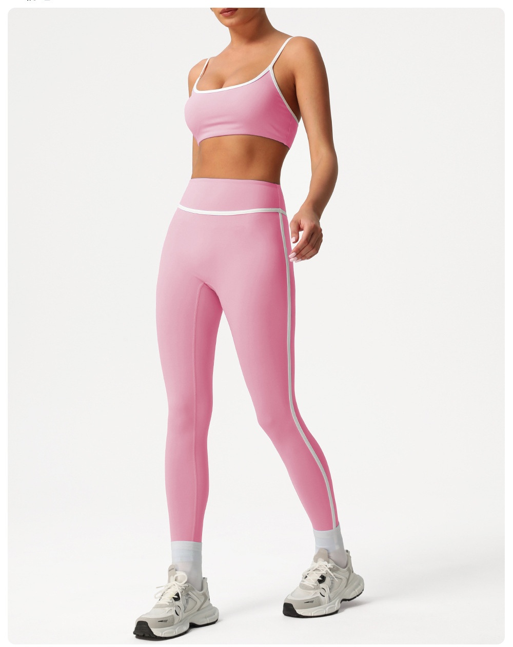 Custom Women Workout Fitness 2PCS Leggings Suit Hip Line Design Sportswear Gym Fitness Sets FGBSM2393