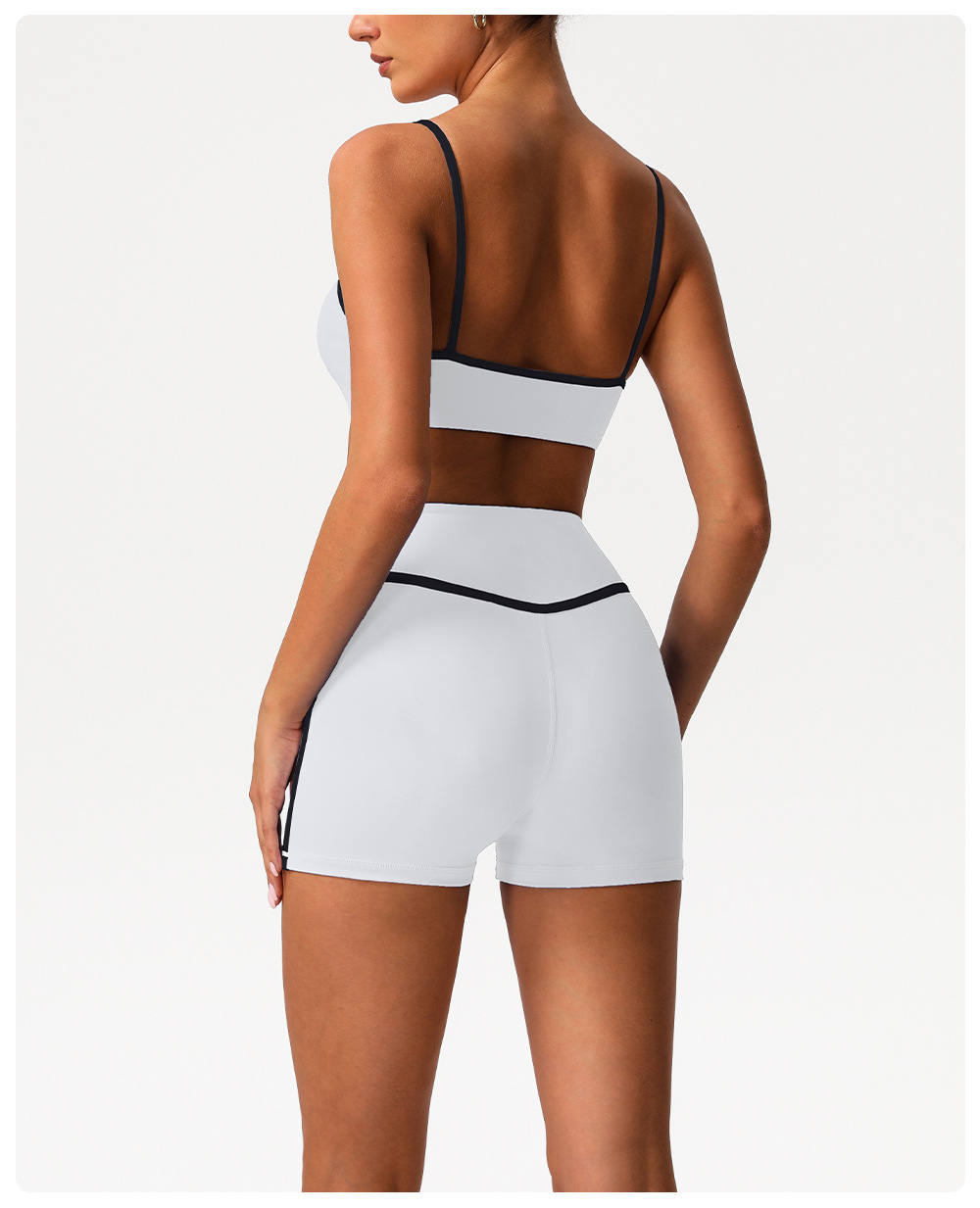 Custom Women Workout Fitness 2PCS Leggings Suit Hip Line Design Sportswear Gym Fitness Sets FGBSM2393