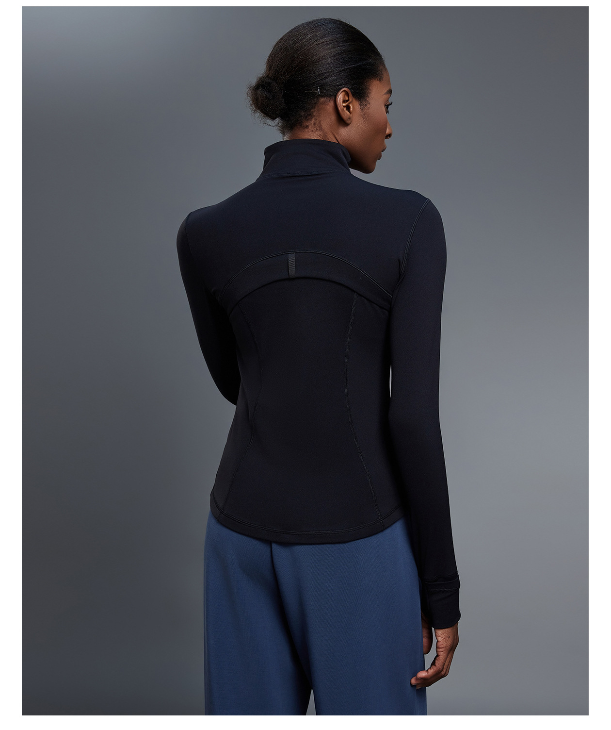 Women's Gym  Zip up Stand Collar Zip-Up Yoga Sleeve Sports Jacket FGBD25151