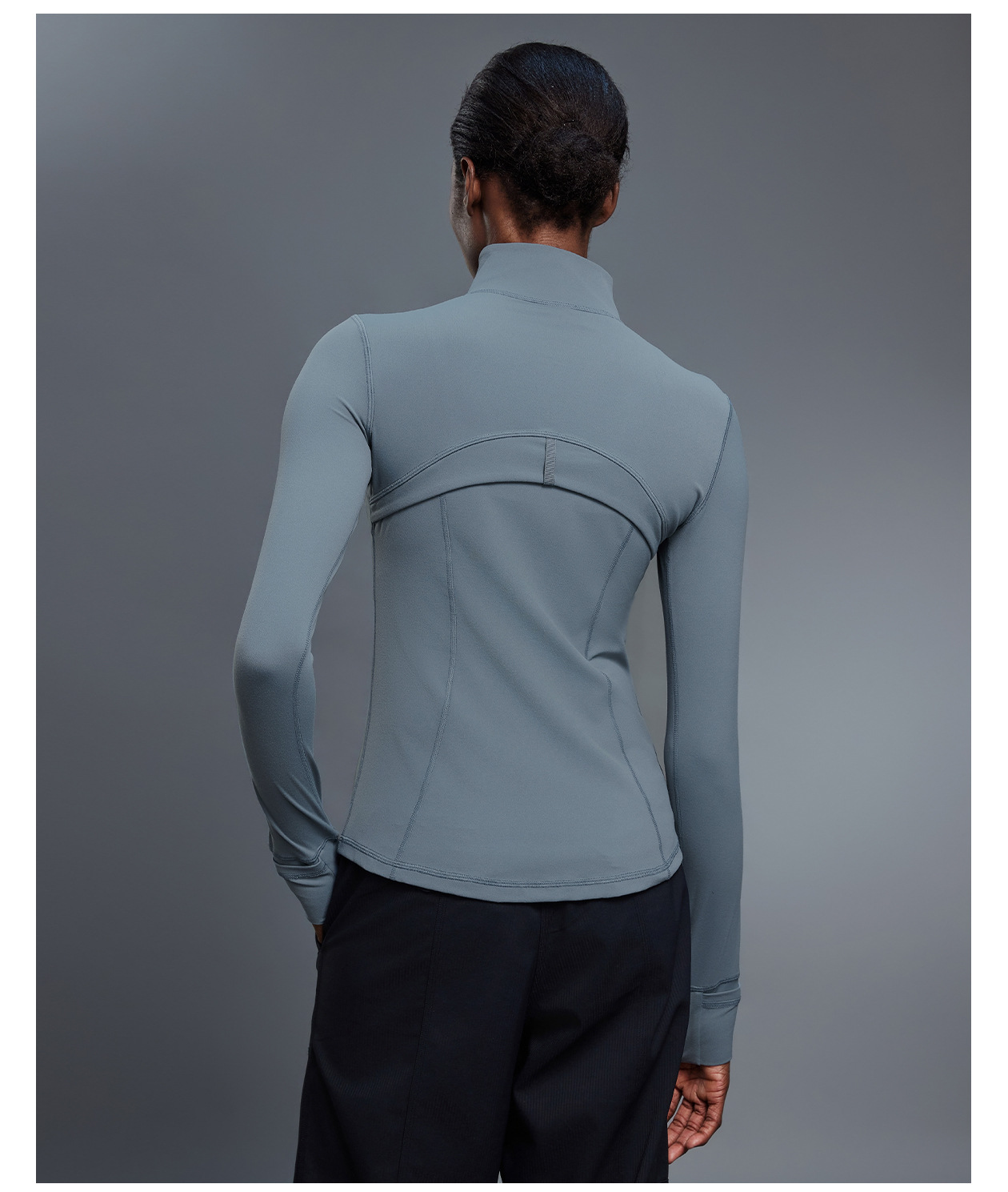 Women's Gym  Zip up Stand Collar Zip-Up Yoga Sleeve Sports Jacket FGBD25151