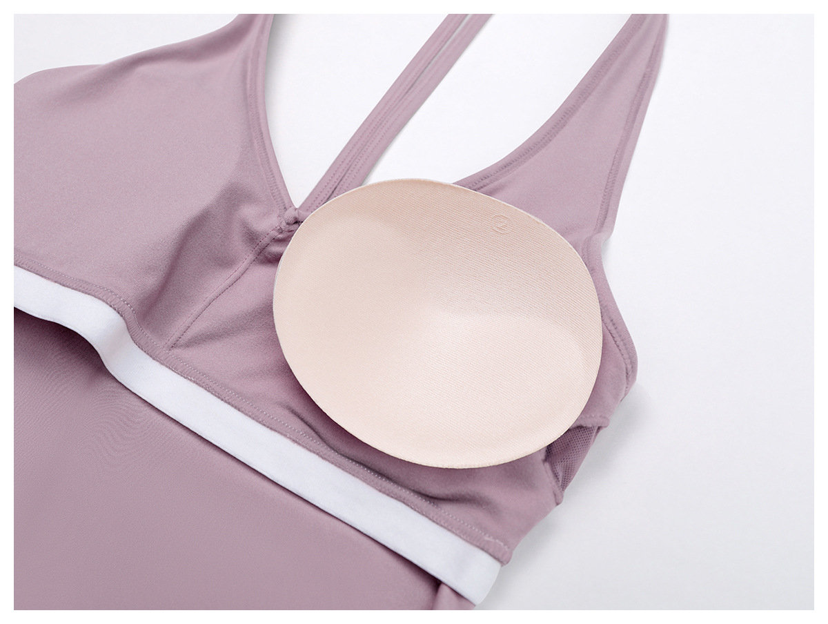 Sports Yoga Set Solid Vest Bell-bottom Pant Drawstring Two-Piece Women's Yoga Set FGBTZ3058