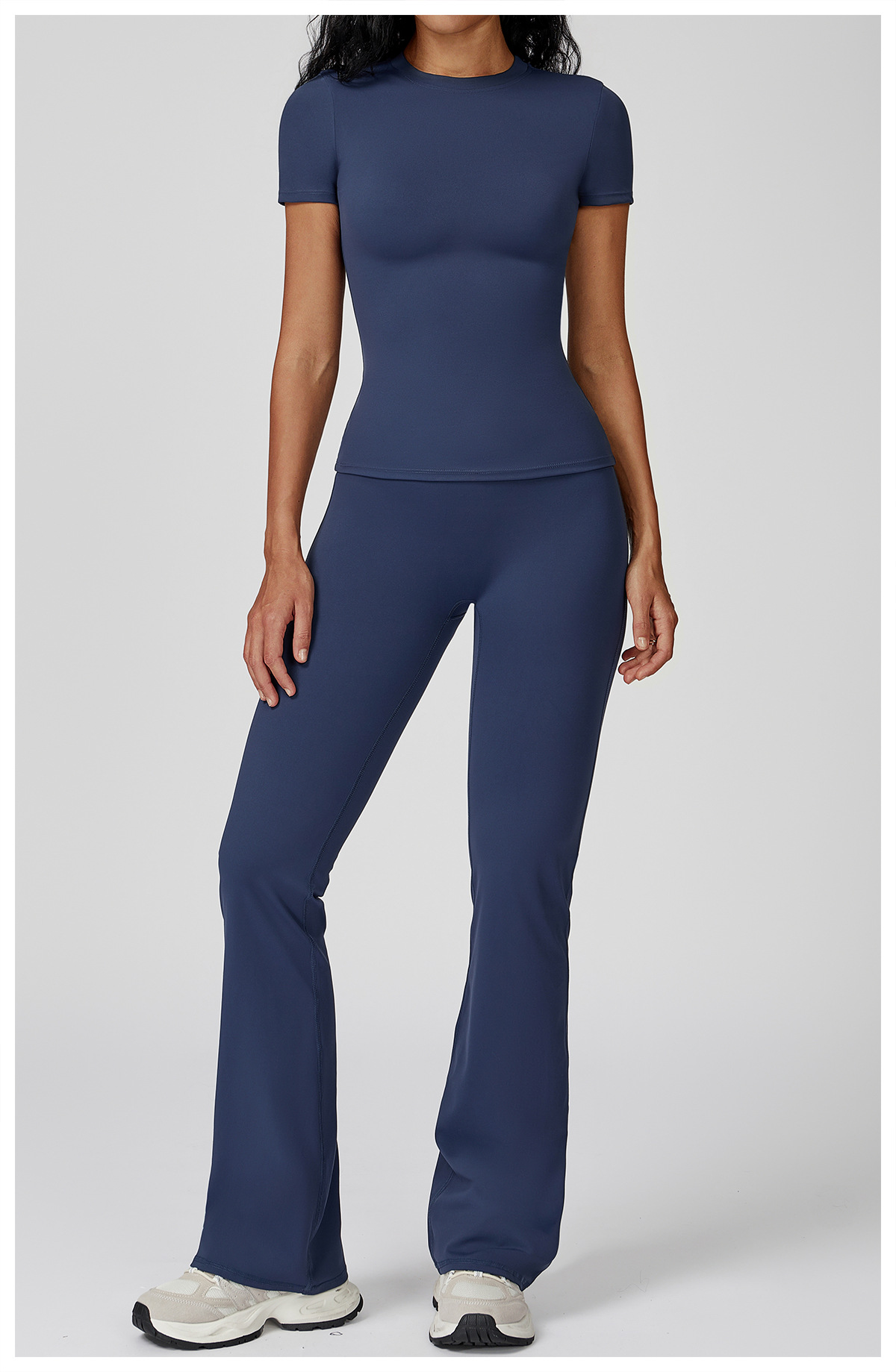 Women's Sports Solid Color Fitness Suit Yoga Sports Set FGBTZ8455