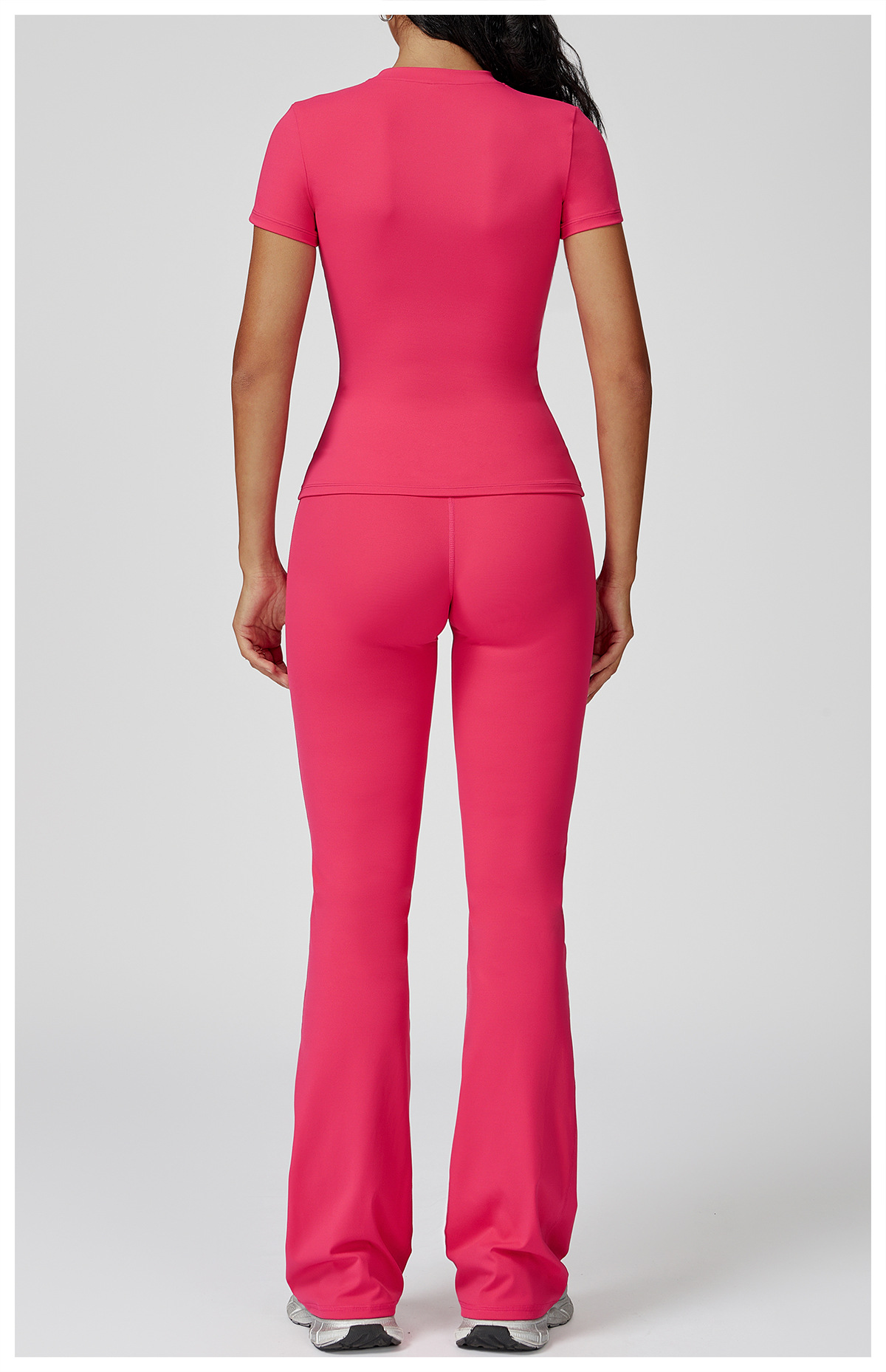 Women's Sports Solid Color Fitness Suit Yoga Sports Set FGBTZ8455