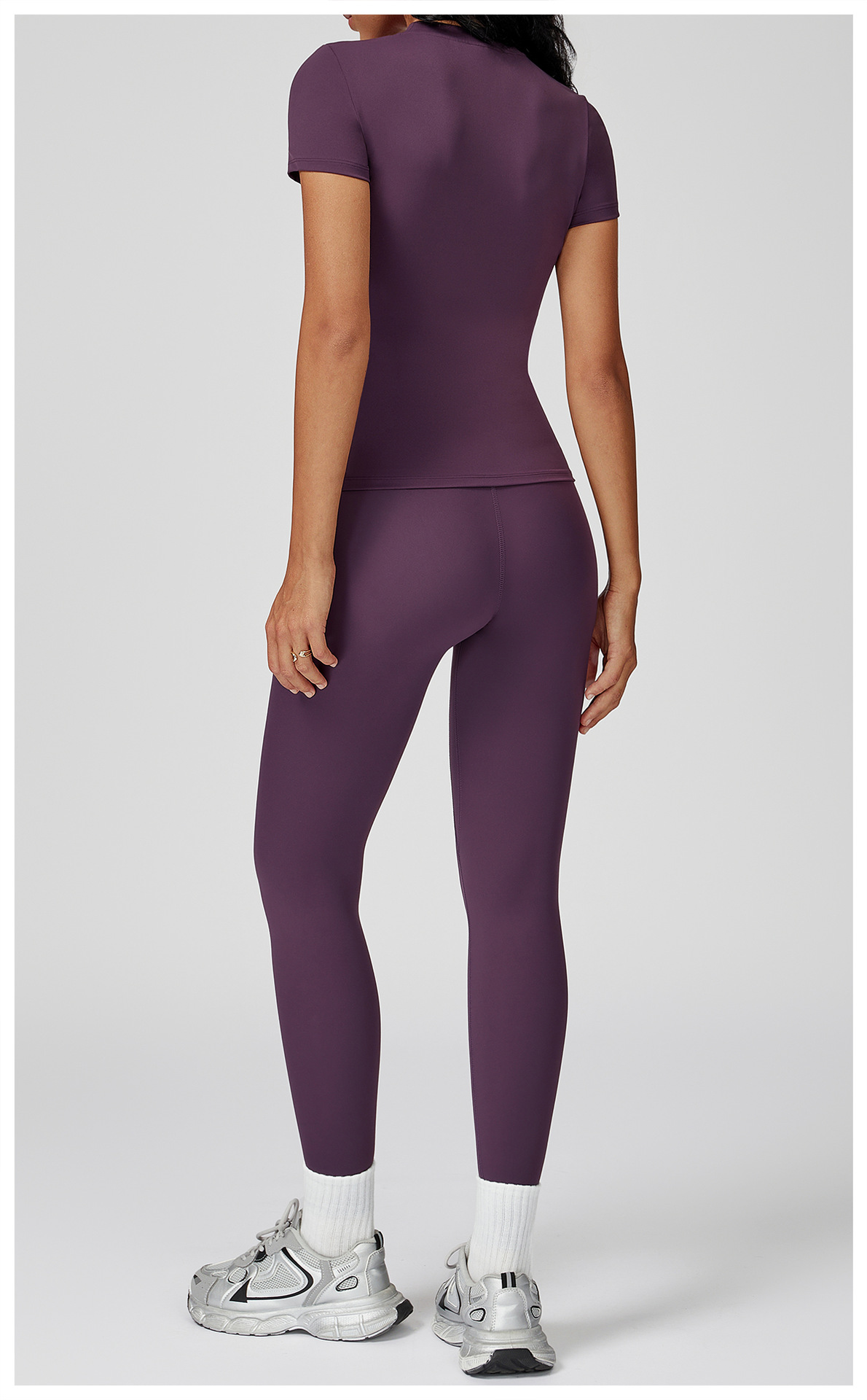 Women's Sports Solid Color Fitness Suit Yoga Sports Set FGBTZ8455