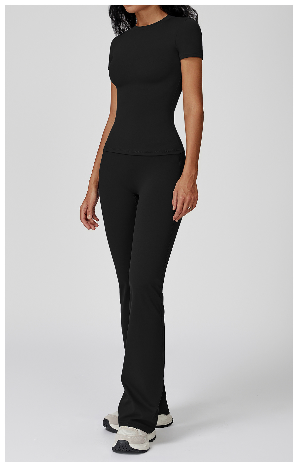 Women's Sports Solid Color Fitness Suit Yoga Sports Set FGBTZ8455