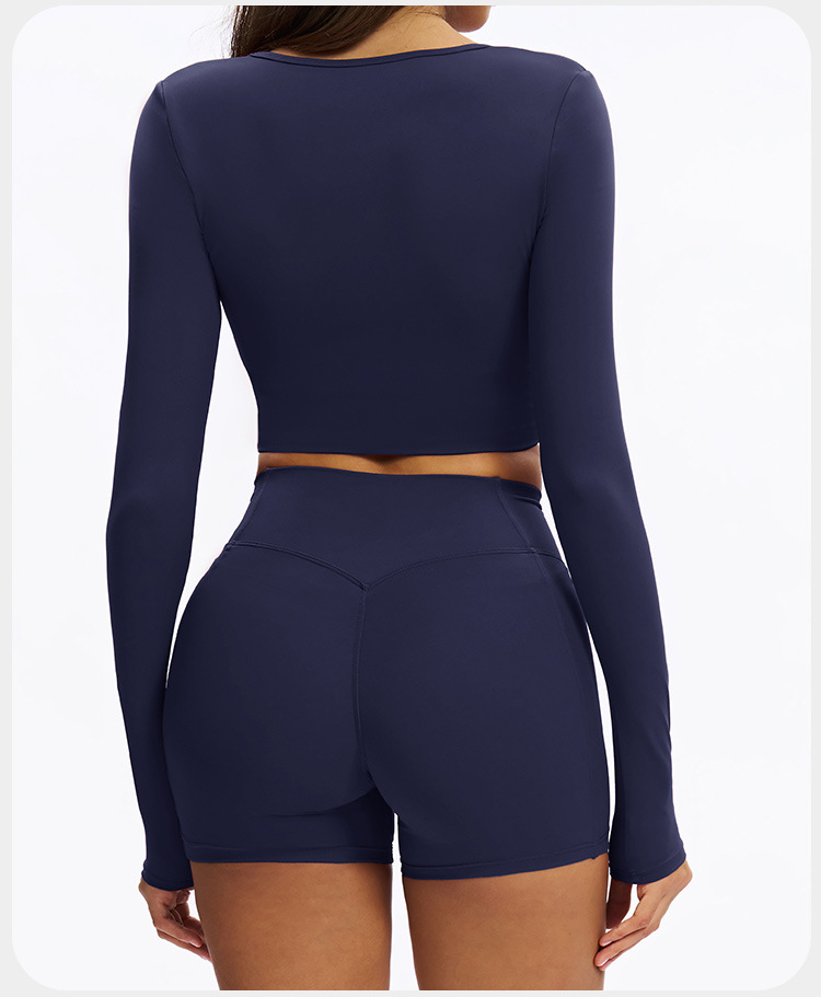 High Waist Scrunch Butt Leggings 6Piece Suit Gym Fitness Sets Yoga Clothing Set for Women FGBTZ9313