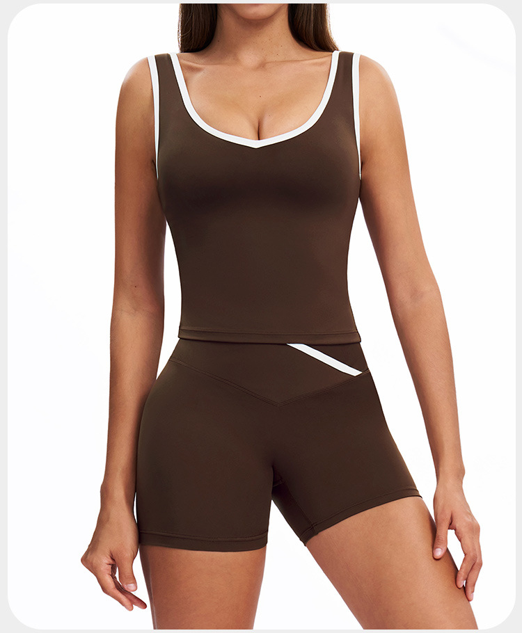 Active Wear Top Gym Yoga Sets Seamless  Fitness Sportswear Workout Sets for Women FGBTZ8843