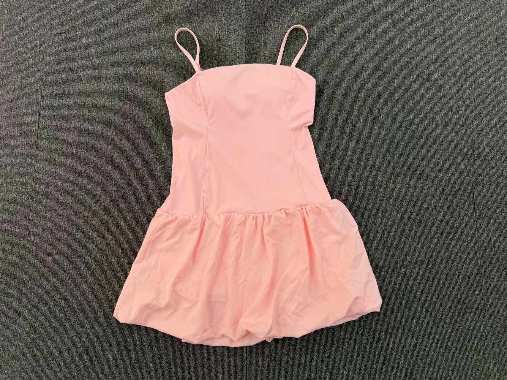 Yoga Clothing Wear Flower Bud Women's Dresses Suspenders Sportswear Tennis Dress with Anti Peeking Shorts FGB7155