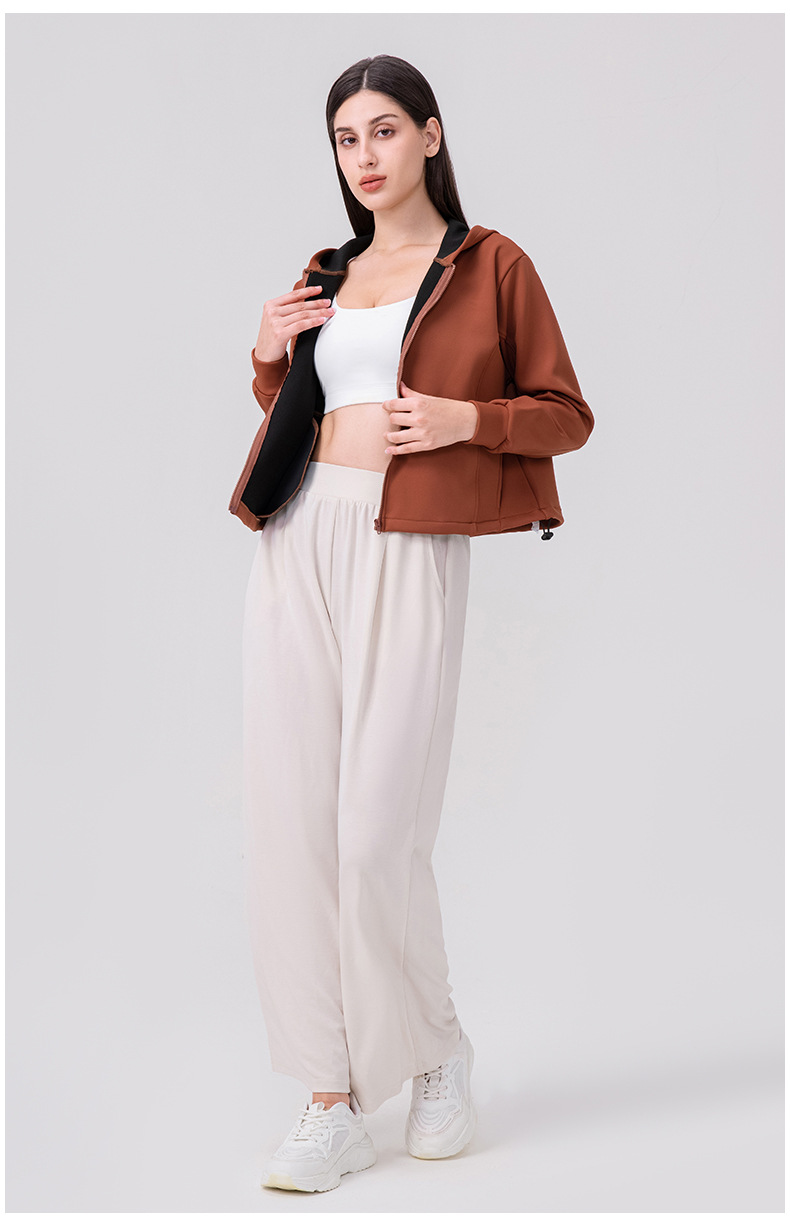 Womens Hooded  Loose Women Jacket Outdoor Sports