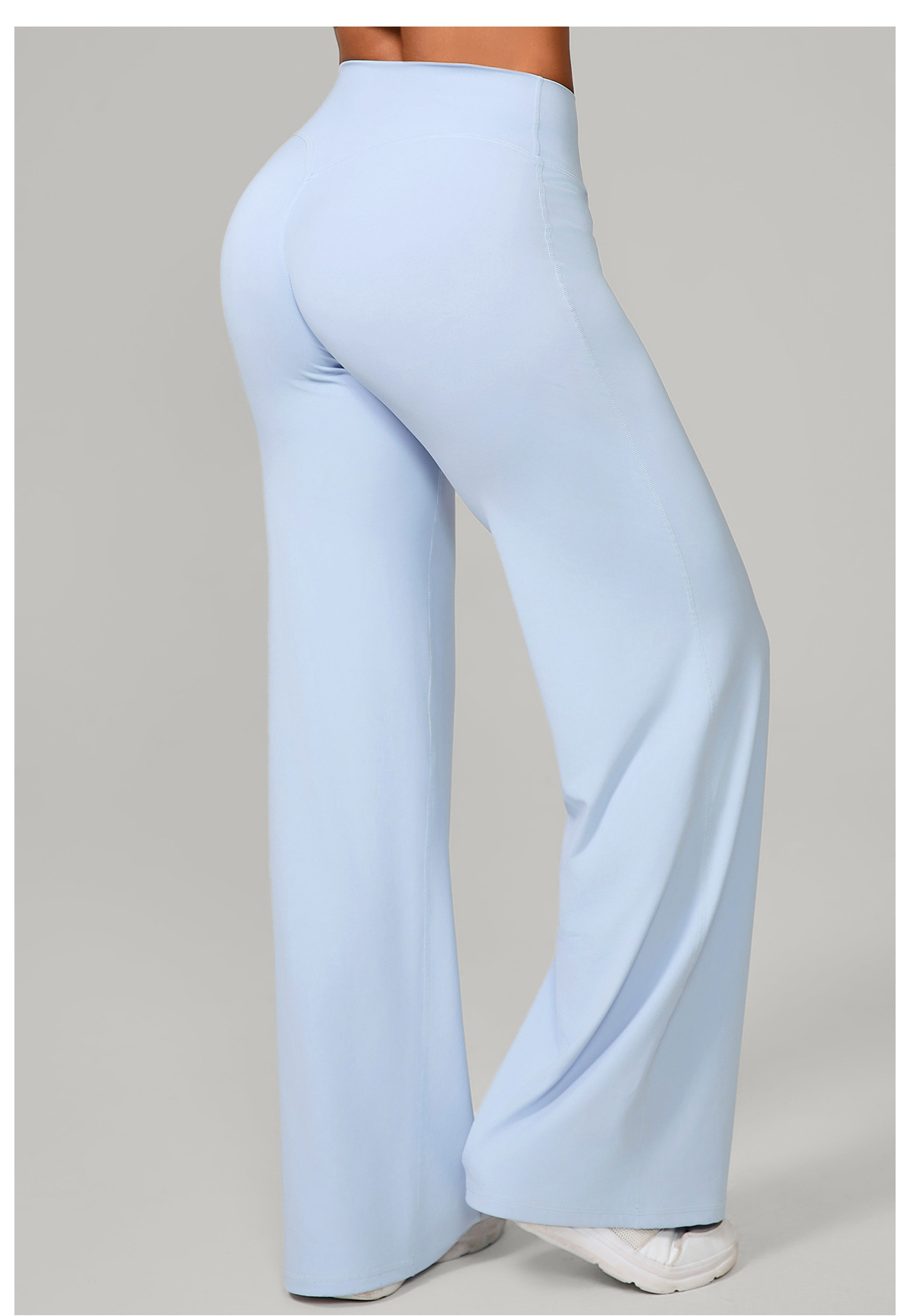 Women's Lightweight Yoga Pants  Bell Bottom Quick Dry Breathable Loose Sports Workout Nude Solid FGB91229