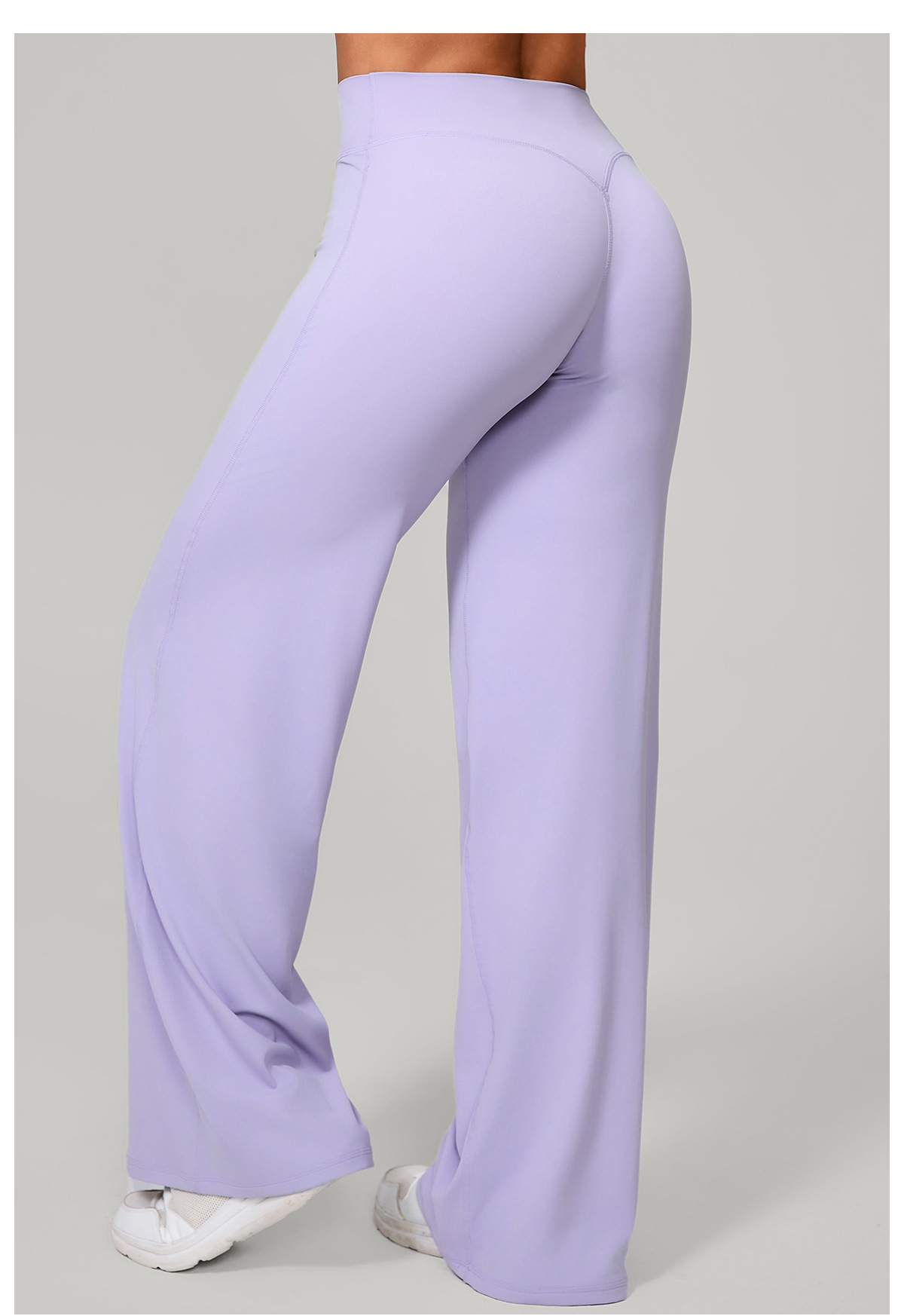 Women's Lightweight Yoga Pants  Bell Bottom Quick Dry Breathable Loose Sports Workout Nude Solid FGB91229