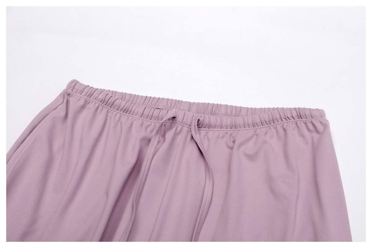 Women Workout Polyester Sets Halter Neck Bra Yoga Adjustable Waist Straight Leg Pants Leisure Outfits 3Pcs Sets FGBTZ3058