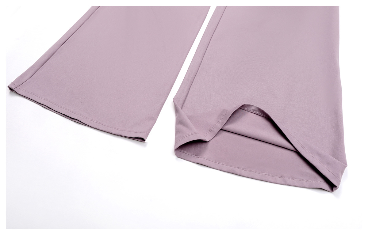 Women Workout Polyester Sets Halter Neck Bra Yoga Adjustable Waist Straight Leg Pants Leisure Outfits 3Pcs Sets FGBTZ3058