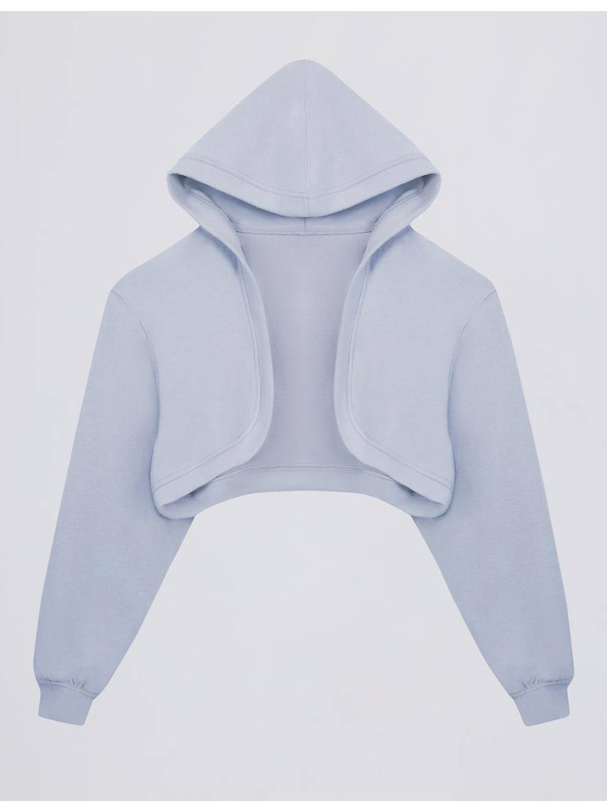 Womens Cropped Hoodie Workout Jacket Athletic Long Sleeve Sweatshirts FGB6011-1