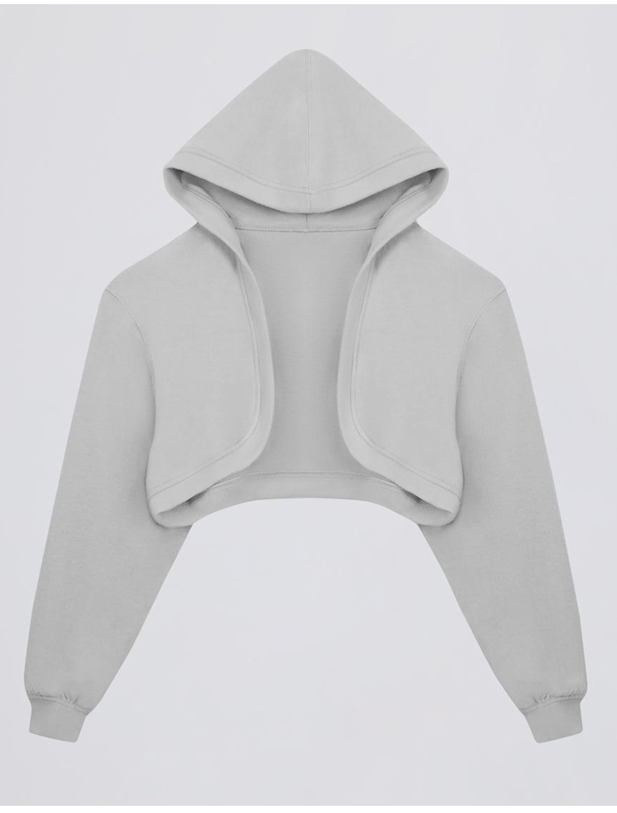 Womens Cropped Hoodie Workout Jacket Athletic Long Sleeve Sweatshirts FGB6011-1