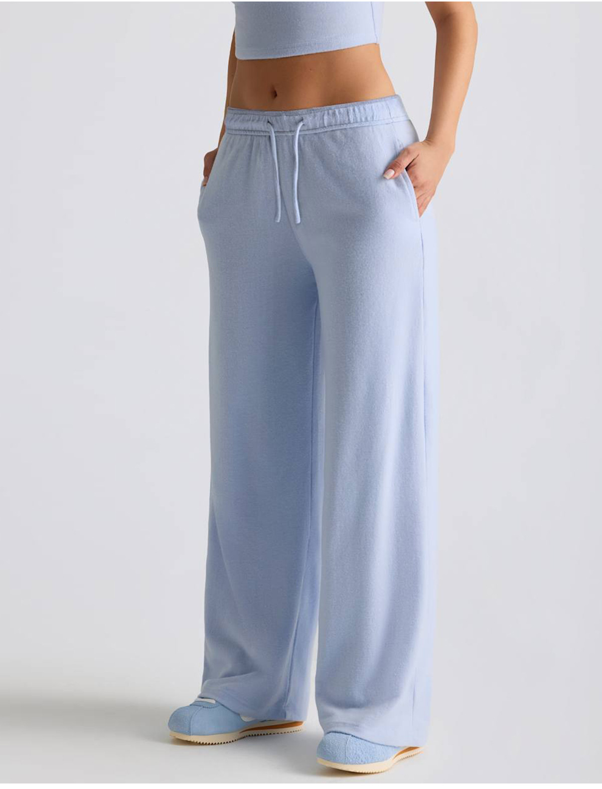 Custom Wholesale Ladies Sweat Pants Women's Baggy Sweatpants High Waist Sweat Soft Pants for Women FGB6011-3