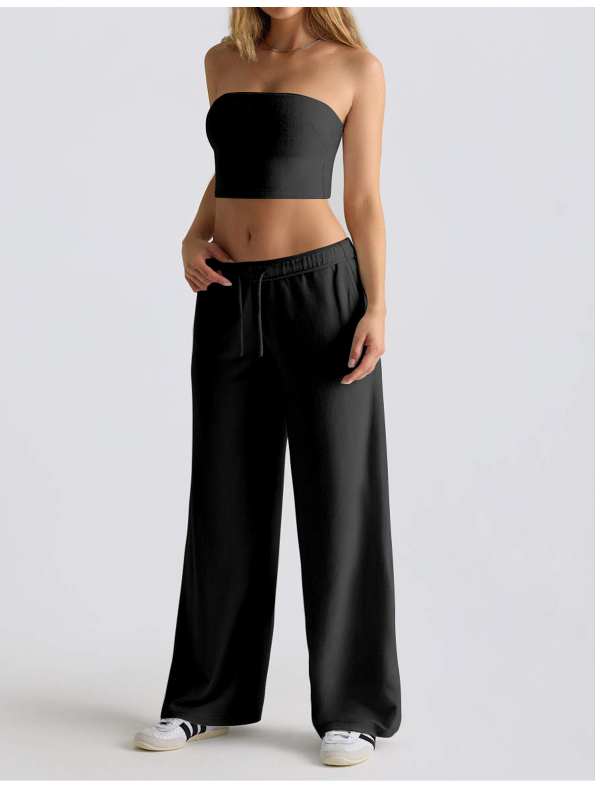 Custom Wholesale Ladies Sweat Pants Women's Baggy Sweatpants High Waist Sweat Soft Pants for Women FGB6011-3