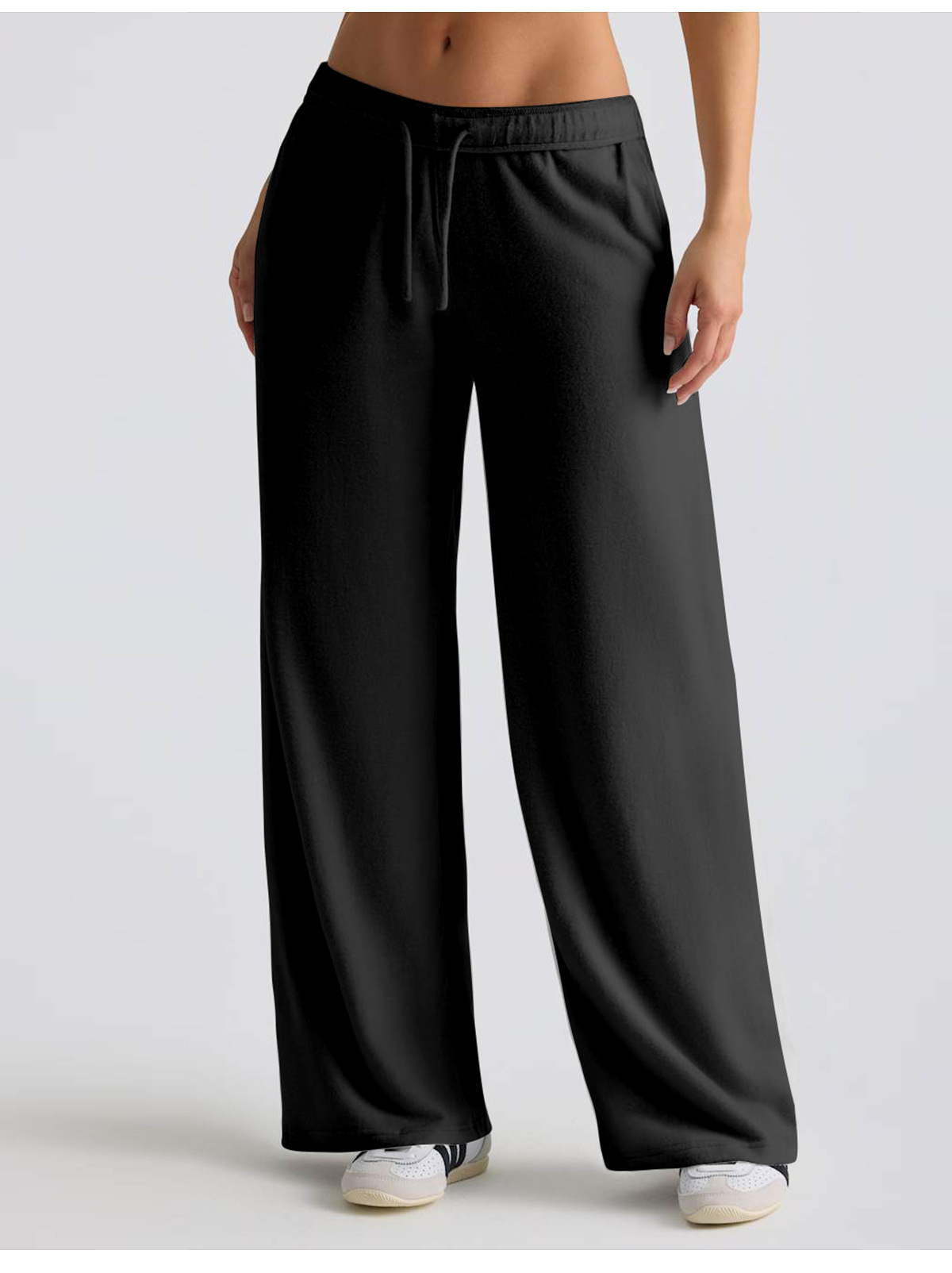 Custom Wholesale Ladies Sweat Pants Women's Baggy Sweatpants High Waist Sweat Soft Pants for Women FGB6011-3
