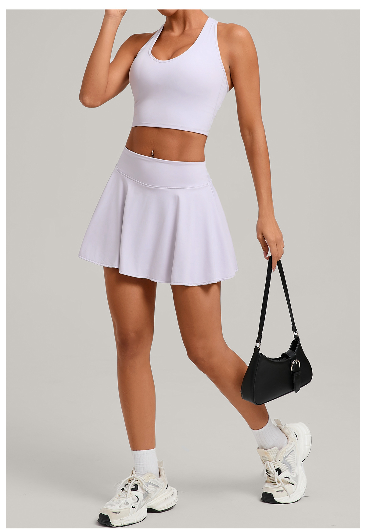Wholesale Fitness 2 Piece Women Gym Yoga Wear Sports Suit Workout  Tennis Skirt Yoga Set FGB8316 11306