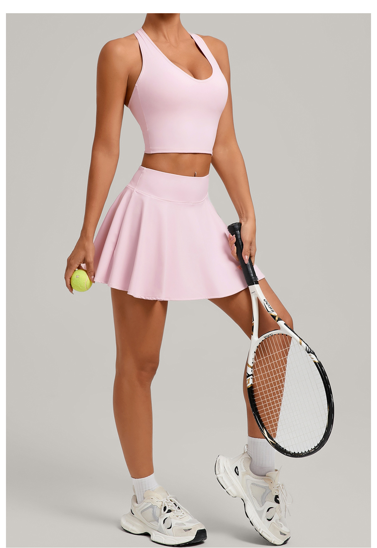 Wholesale Fitness 2 Piece Women Gym Yoga Wear Sports Suit Workout  Tennis Skirt Yoga Set FGB8316 11306