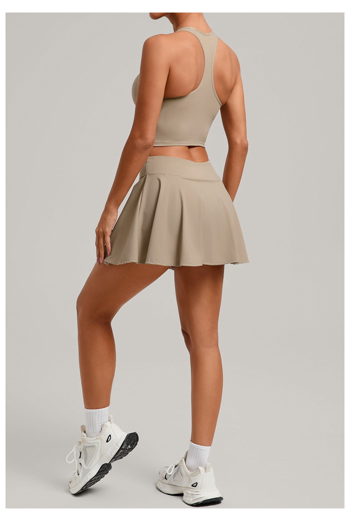 Wholesale Fitness 2 Piece Women Gym Yoga Wear Sports Suit Workout  Tennis Skirt Yoga Set FGB8316 11306