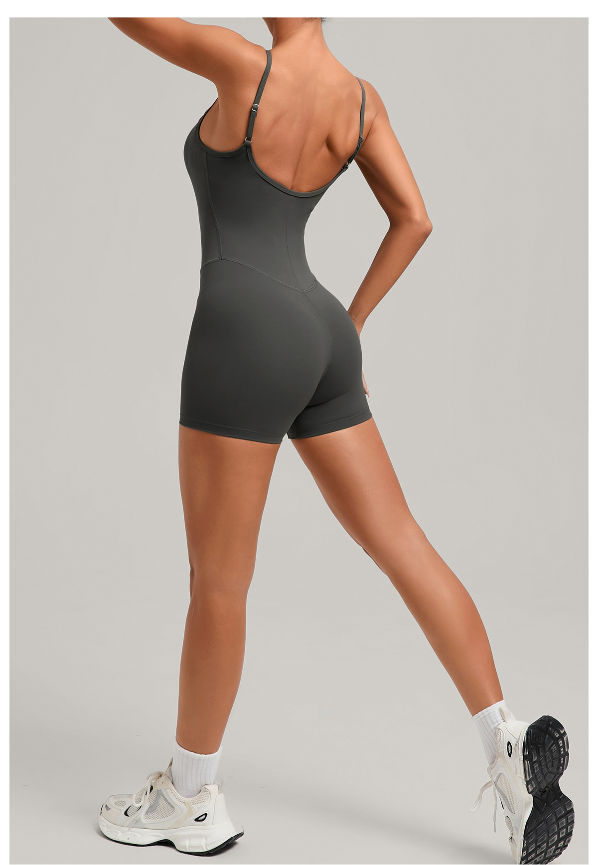 Backless Sports Woman Shorts Sporta Outfit Gym Workout Clothes for Women Sportswear One Piece Fitness Jumpsuit FGB69321
