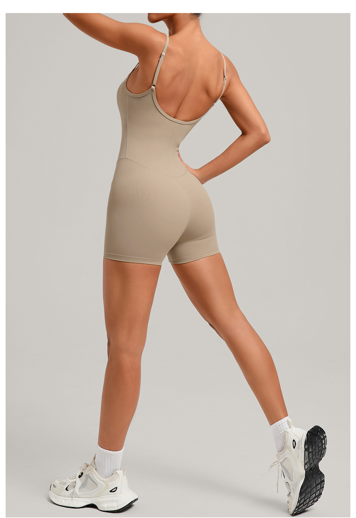 Backless Sports Woman Shorts Sporta Outfit Gym Workout Clothes for Women Sportswear One Piece Fitness Jumpsuit FGB69321