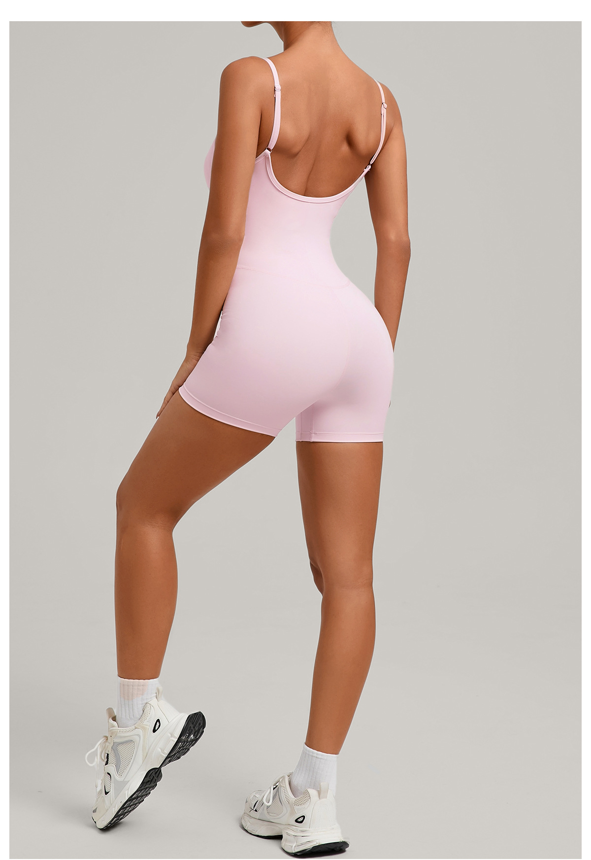 Backless Sports Woman Shorts Sporta Outfit Gym Workout Clothes for Women Sportswear One Piece Fitness Jumpsuit FGB69321