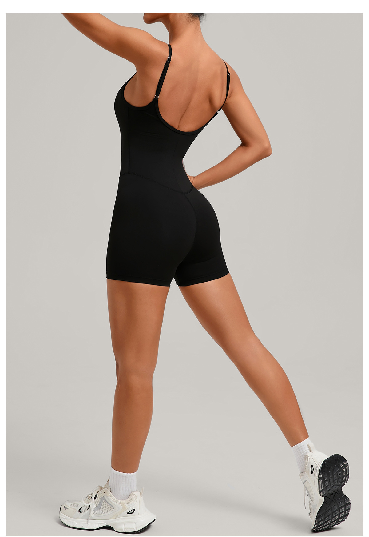 Backless Sports Woman Shorts Sporta Outfit Gym Workout Clothes for Women Sportswear One Piece Fitness Jumpsuit FGB69321