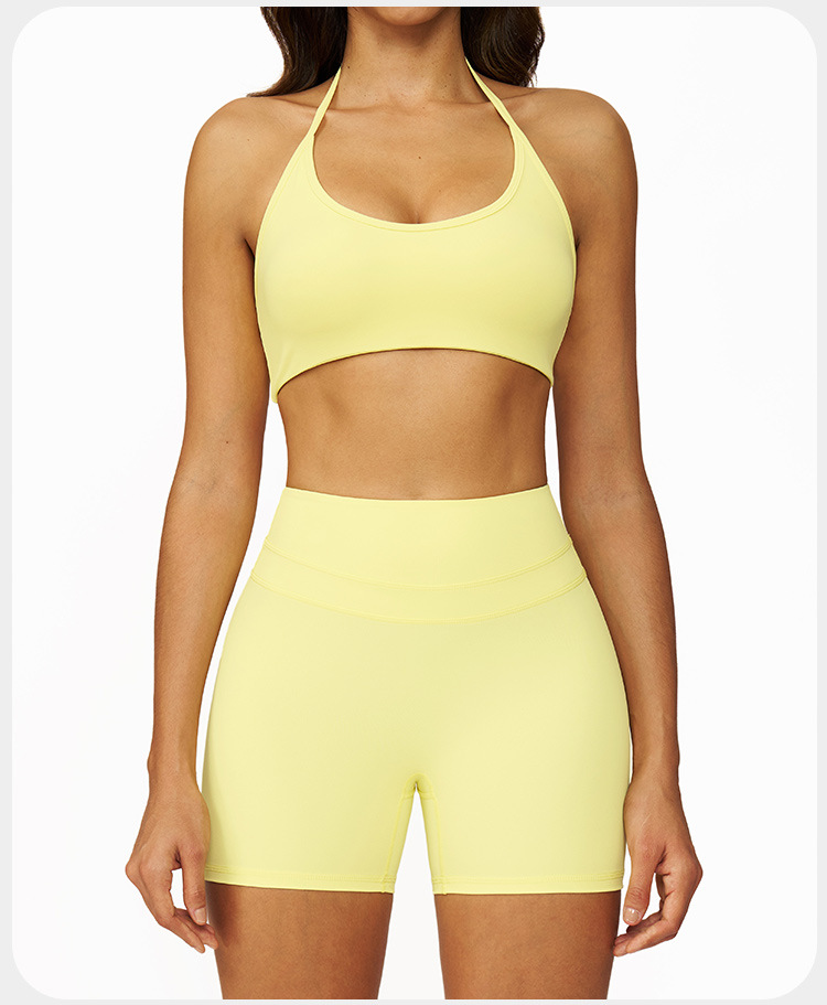 New Women's Sports Bra Shorts Sets Fitness Exercise Yoga Sets Fitness Clothing Women FGBYZ3109