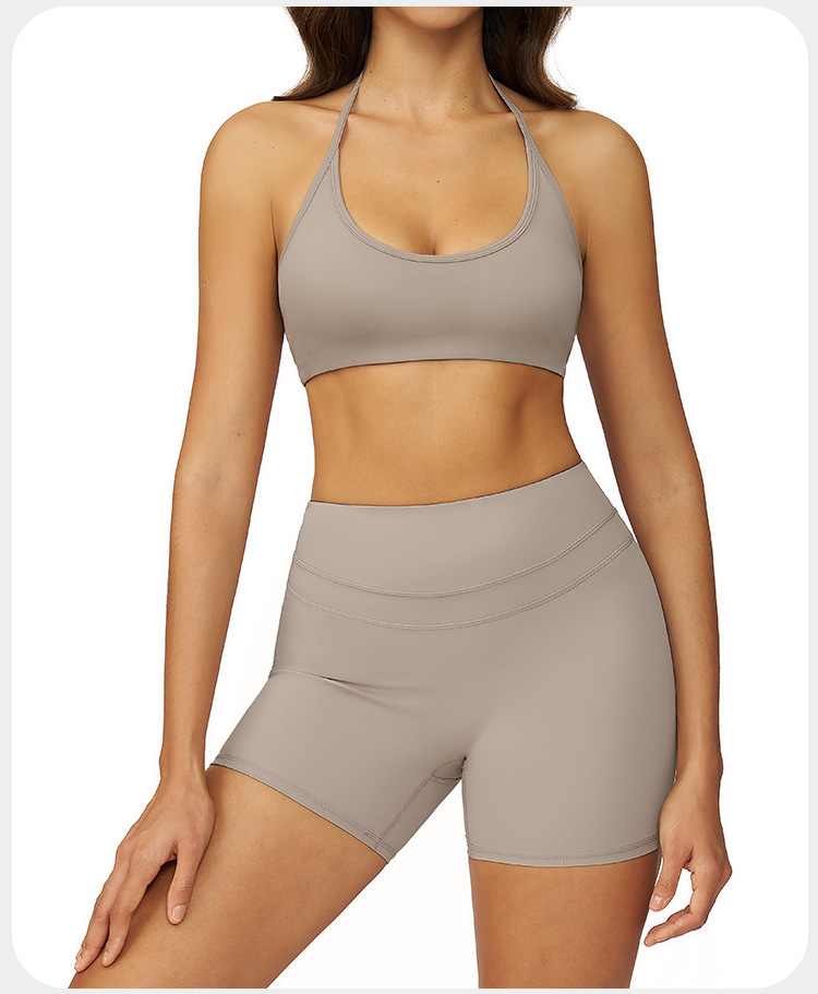 New Women's Sports Bra Shorts Sets Fitness Exercise Yoga Sets Fitness Clothing Women FGBYZ3109