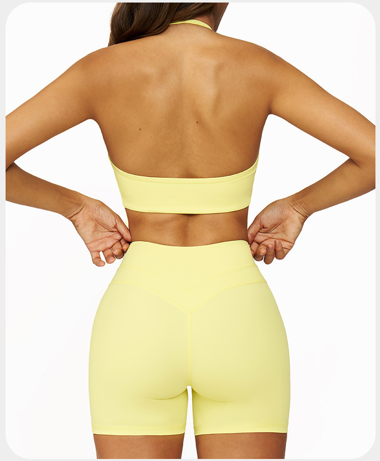 New Women's Sports Bra Shorts Sets Fitness Exercise Yoga Sets Fitness Clothing Women FGBYZ3109