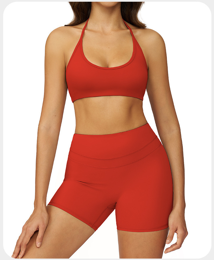 New Women's Sports Bra Shorts Sets Fitness Exercise Yoga Sets Fitness Clothing Women FGBYZ3109