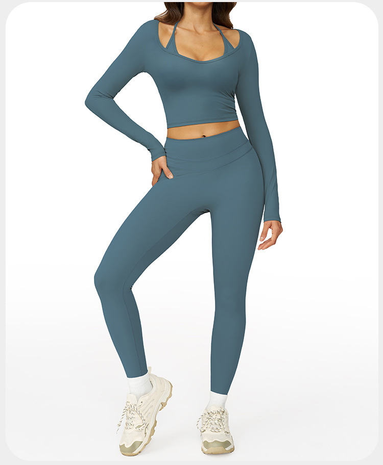Newest Sports Athletic Women  Great Elastic Workout Clothing Yoga Wear Sets FGBTZ3109