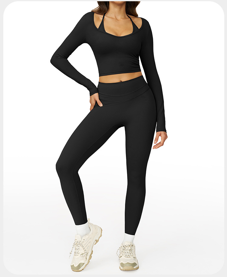 Newest Sports Athletic Women  Great Elastic Workout Clothing Yoga Wear Sets FGBTZ3109