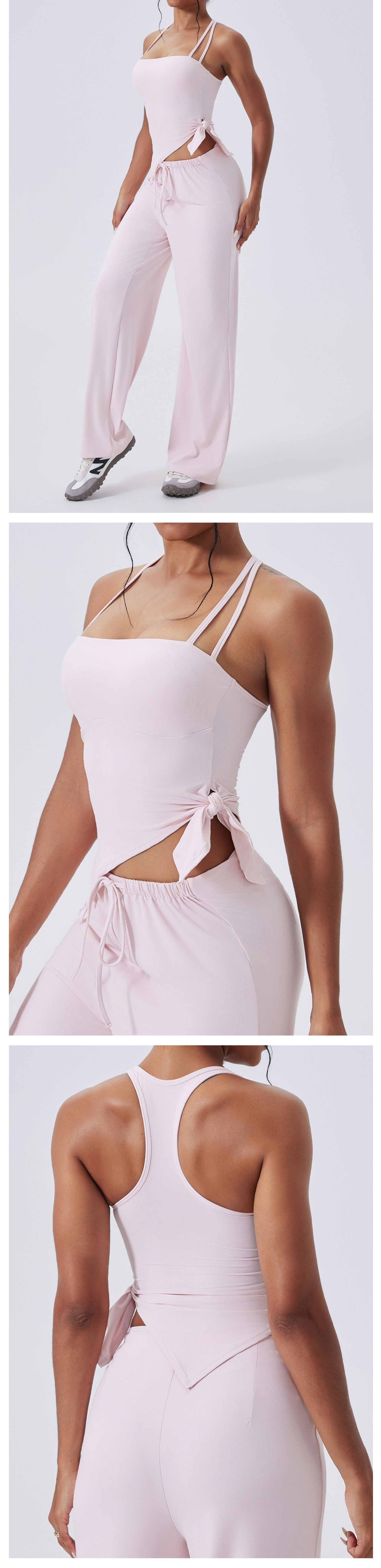 Gym Top Running Fitness Yoga Vest Stretchy Sport Bra Thin Shoulder Strap Sleeveless Tight Fitting Sports Top FGBWX3290