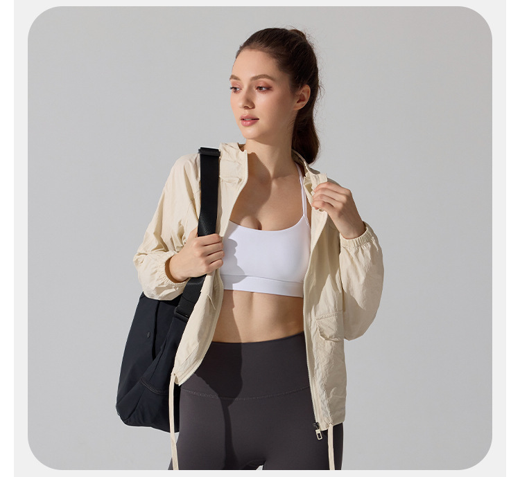 Zip Loose Casual Women Running Sports Jacket Long Sleeve Women'souter Wear Yoga Training Fitness Jacket FGBYC415