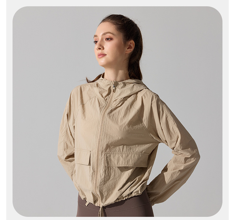 Zip Loose Casual Women Running Sports Jacket Long Sleeve Women'souter Wear Yoga Training Fitness Jacket FGBYC415