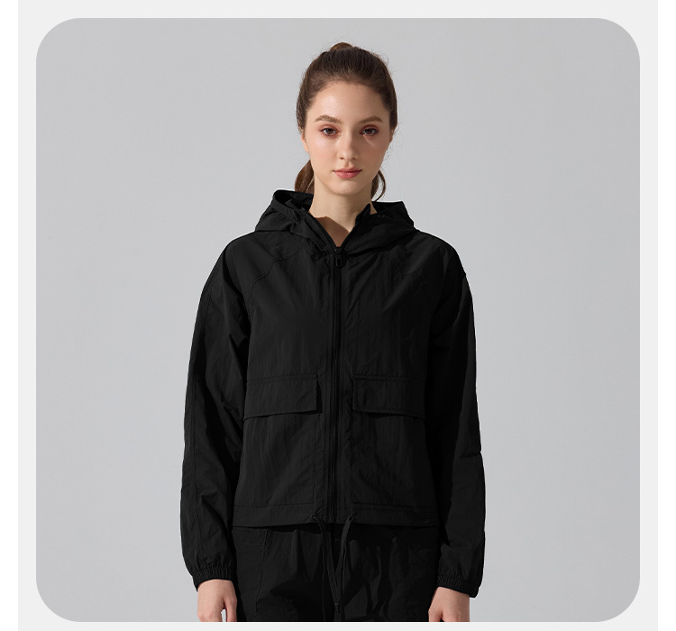 Zip Loose Casual Women Running Sports Jacket Long Sleeve Women'souter Wear Yoga Training Fitness Jacket FGBYC415