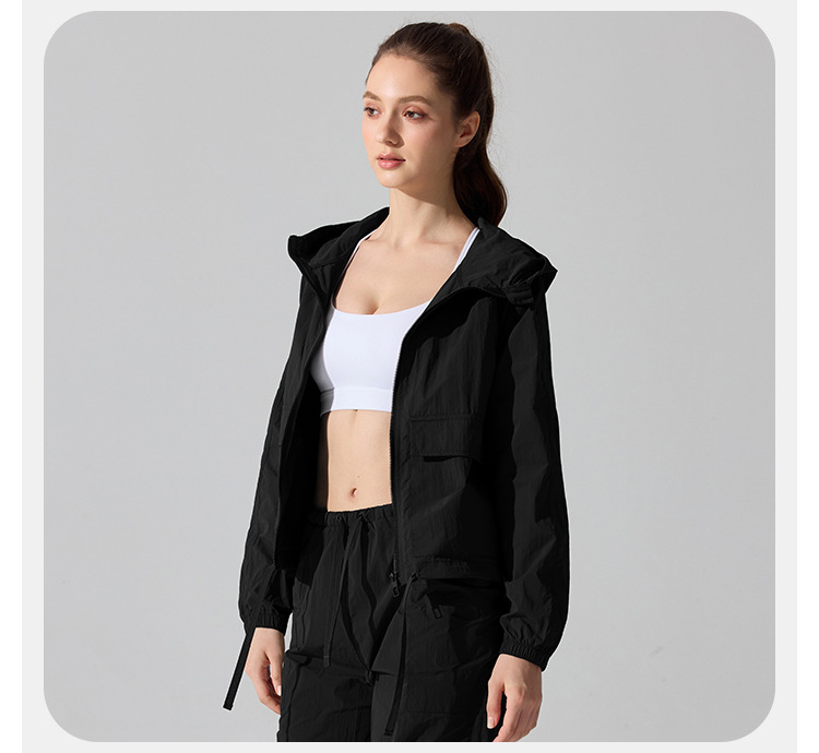 Zip Loose Casual Women Running Sports Jacket Long Sleeve Women'souter Wear Yoga Training Fitness Jacket FGBYC415