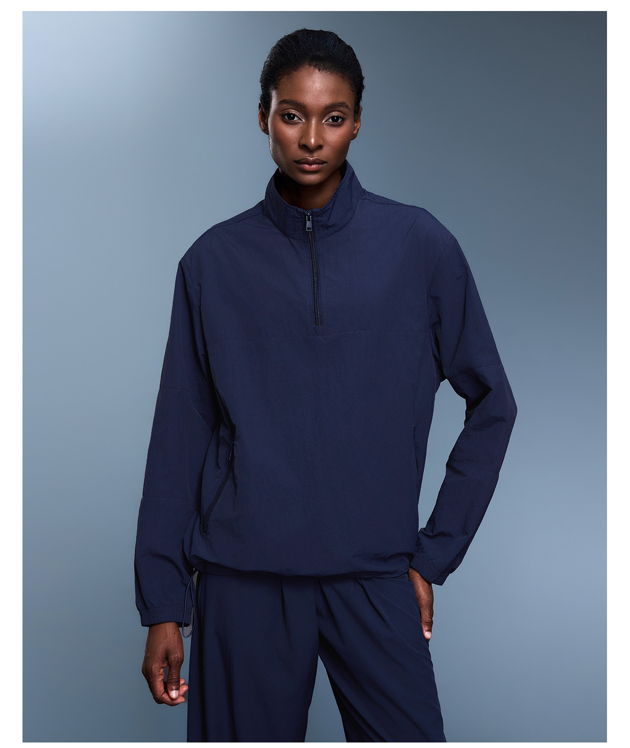 Clothing Women's Half Zipper  Sports Quick-drying Casual Training Yoga Jacket FGBD25173