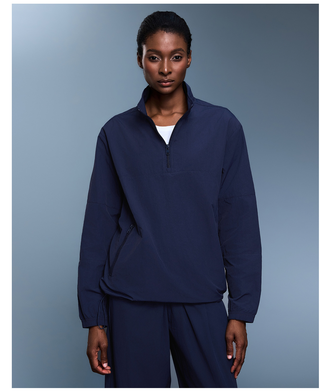 Clothing Women's Half Zipper  Sports Quick-drying Casual Training Yoga Jacket FGBD25173