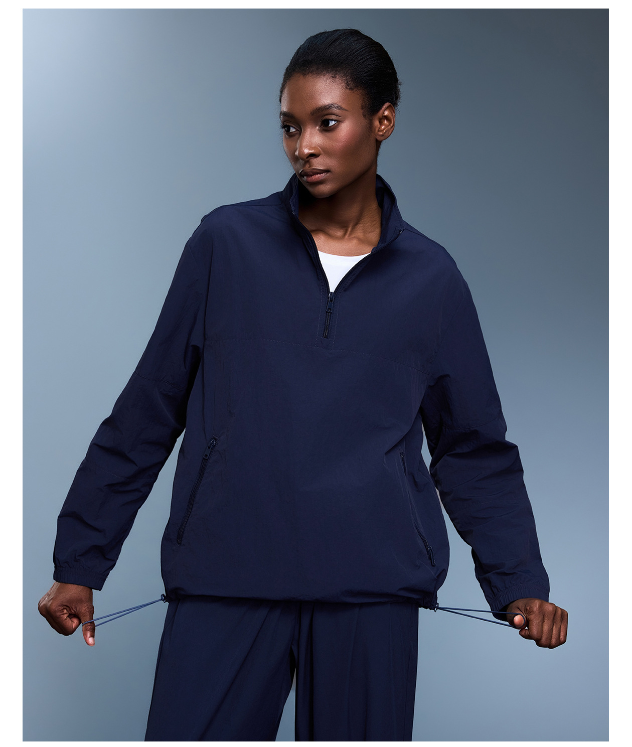 Clothing Women's Half Zipper  Sports Quick-drying Casual Training Yoga Jacket FGBD25173