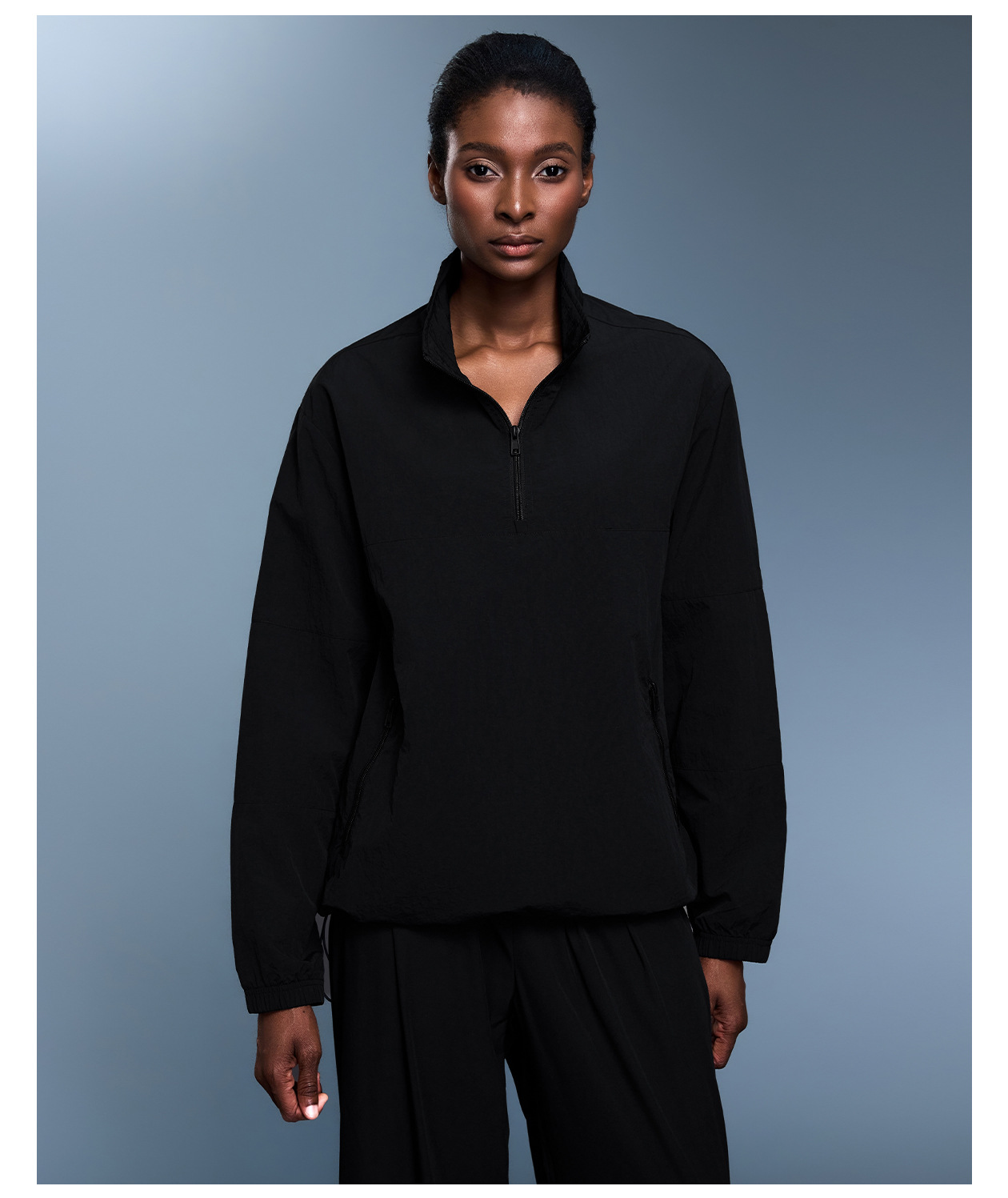 Clothing Women's Half Zipper  Sports Quick-drying Casual Training Yoga Jacket FGBD25173