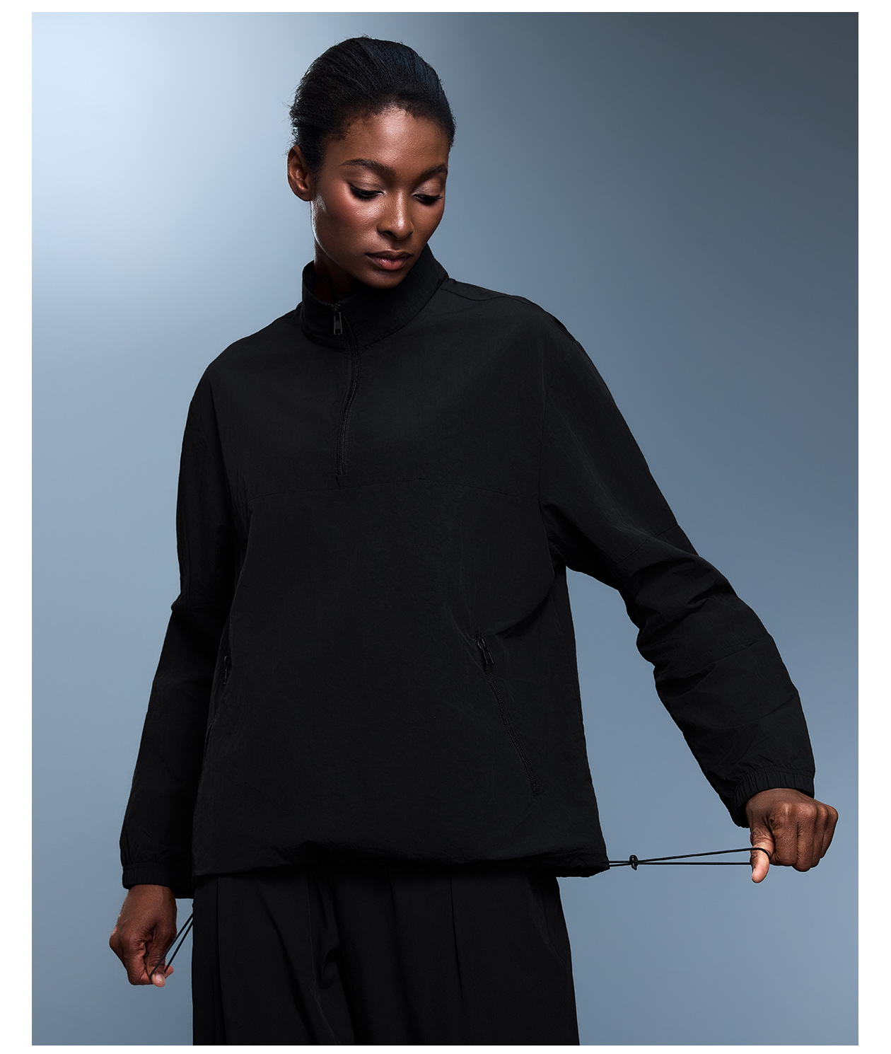 Clothing Women's Half Zipper  Sports Quick-drying Casual Training Yoga Jacket FGBD25173