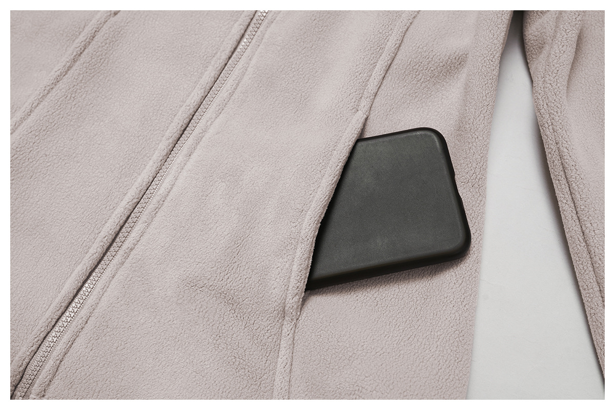 Fashion New Women Stand Collar  Warm Outdoor  Coat Fleece Long Sleeve Full Zipper  With Pocket FGBWT5012