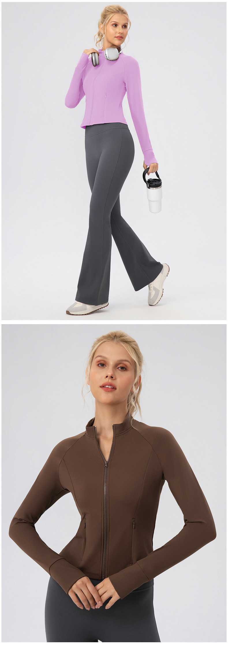 Fall Activewear Pilates  Athletic Jacket Gym Sport Clothes Woman  Sports Jacket for WomenFGB52633